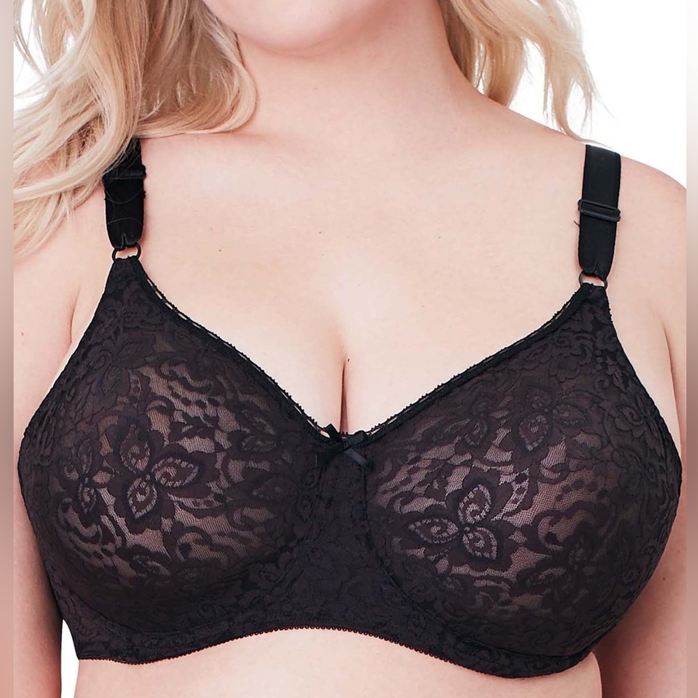 Bali Lace 'N Smooth Underwire Bra Black 40DD